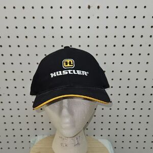 NEW- "Hustler" Black Baseball Cap with Yellow Trim-Bills Tractor Supply Logo OSF